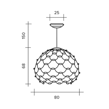 LAMOI Sforzin illuminazione Sospensione Grande Rame Opaco 3000K